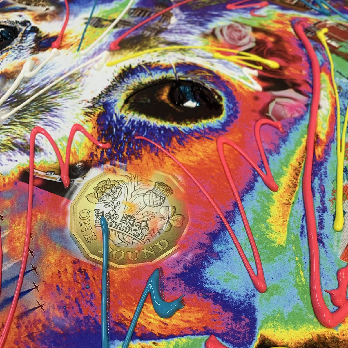 Lucky Lab Labrador Art Rare Interior Art