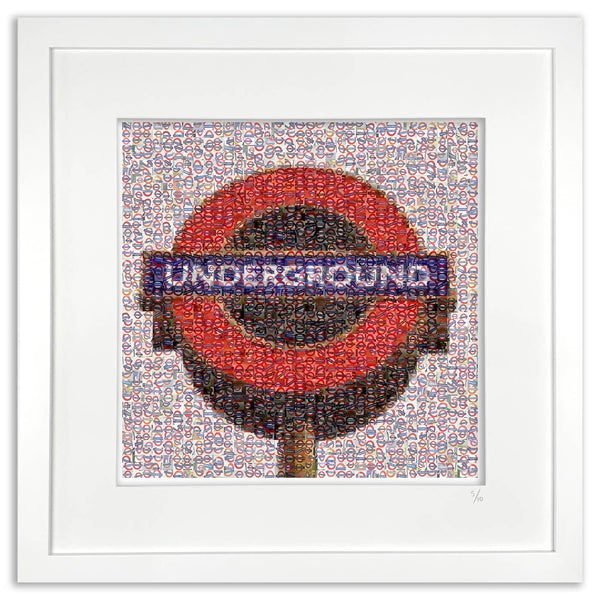 london underground mosaic art