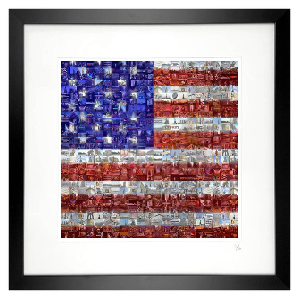 American flag art