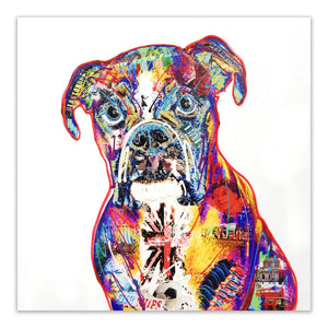 Boxer dog art