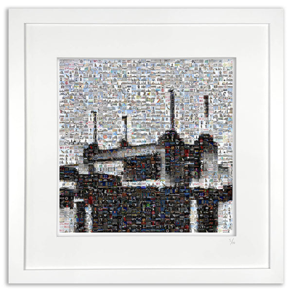 Battersea Power Station mosaic art 