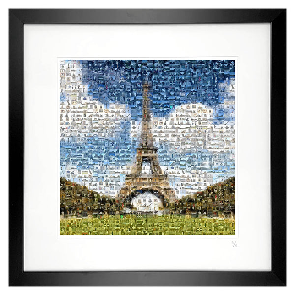 Eiffel tower mosaic art