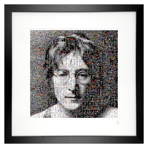 John Lennon framed art