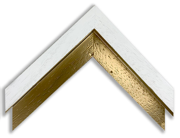 INLAY FRAME CUSTOM - WHITE with GOLD INLAY