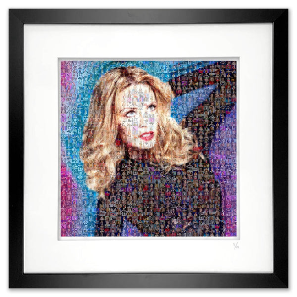 Framed Kylie Minogue artwork