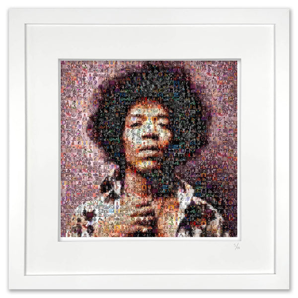 Jimi Hendrix framed artwork