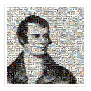 Robbie Burns mosaic portrait