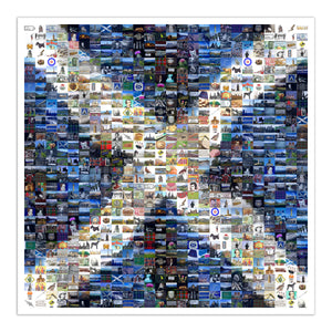 Scottish flag art