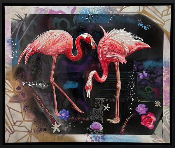 Street Flamingos - Original
