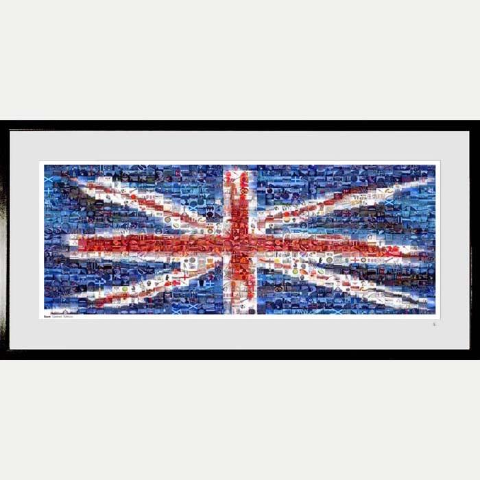 EW Designs Adhesivo Redondo De Union Jack De Vinilo Con Bandera Del Reino Unido Reino Unido Reino Unido Inglaterra Adhesivo De Vinilo Para Coche Camión 5 Pulgadas