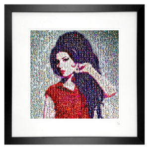 Amy Winehouse framed artwork